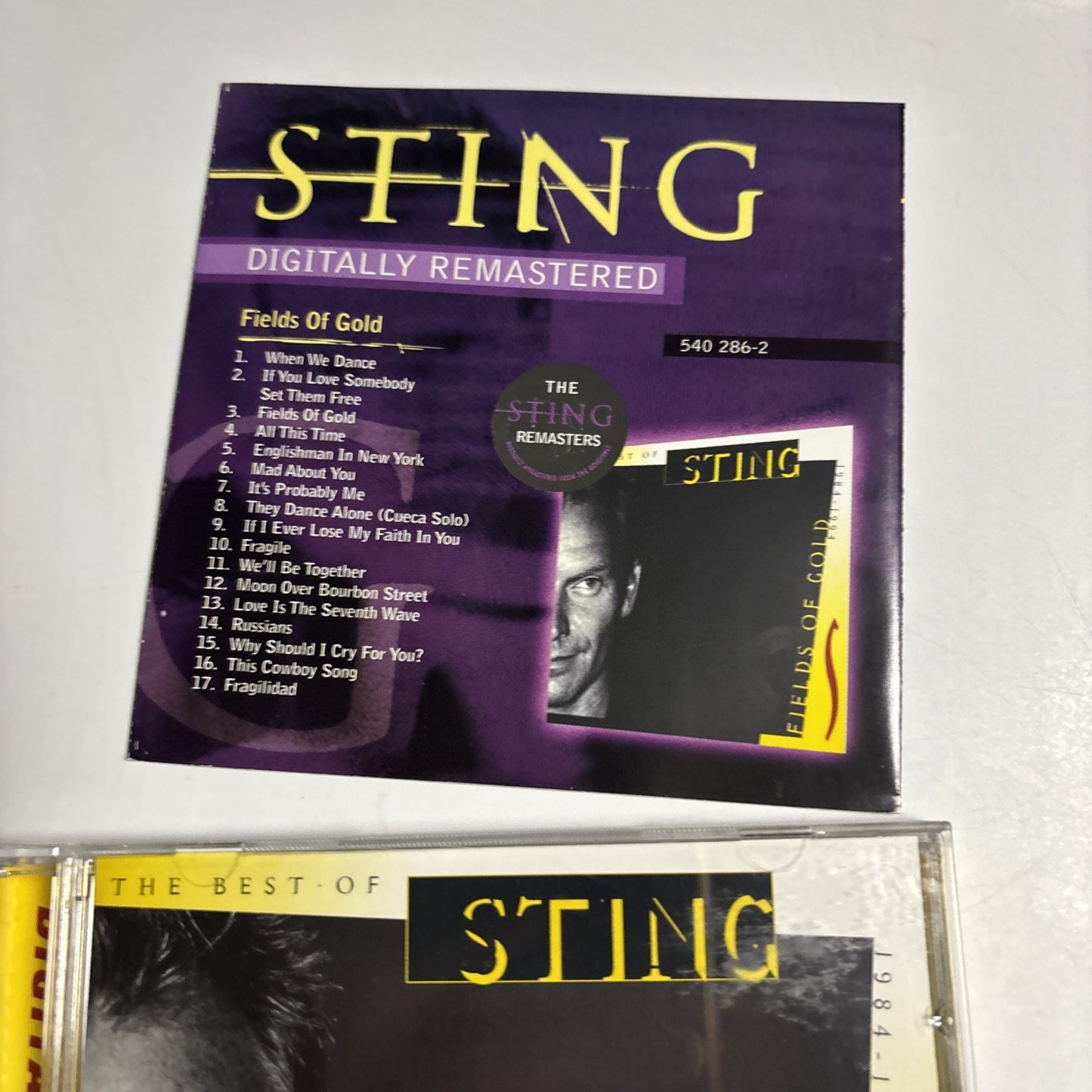 Sting – Fields Of Gold: The Best Of Sting 1984 - 1994 (CD, 1994) Europe