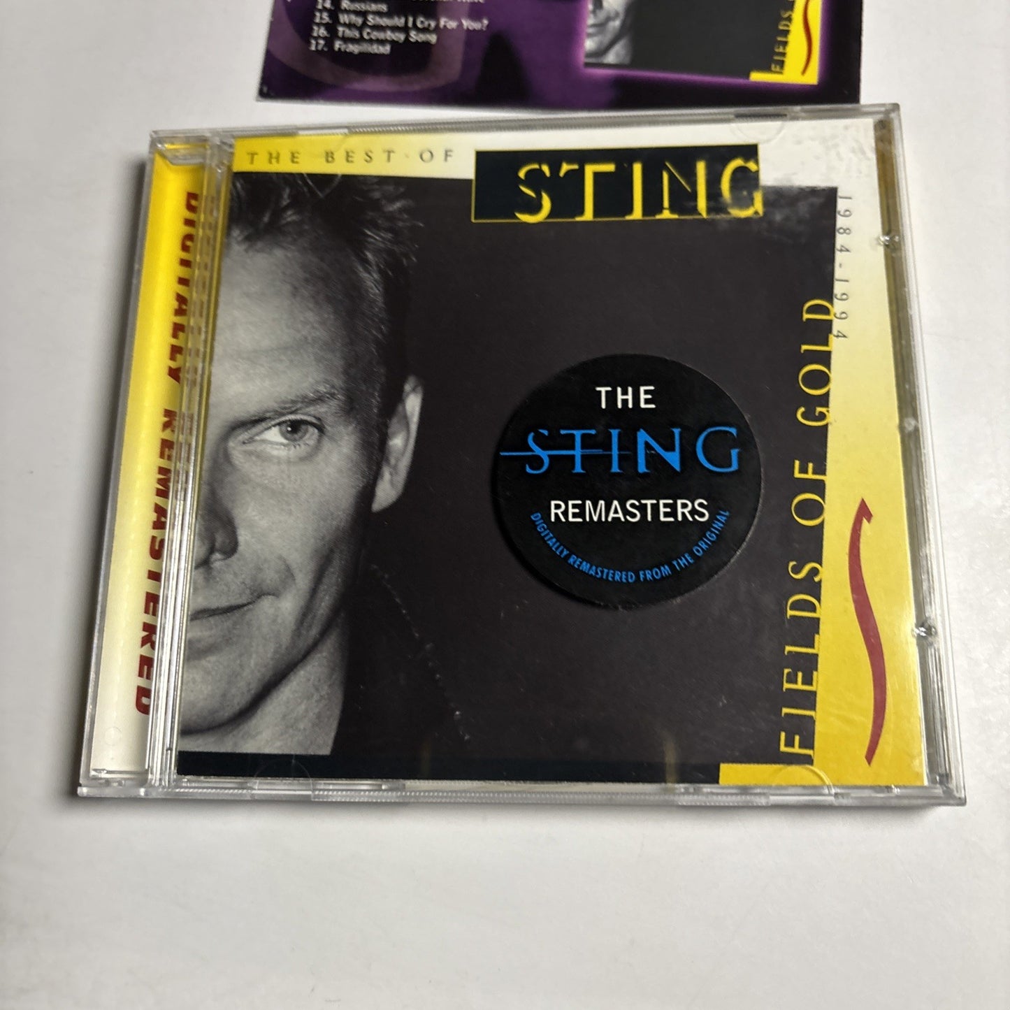 Sting – Fields Of Gold: The Best Of Sting 1984 - 1994 (CD, 1994) Europe