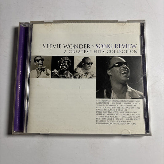 Stevie Wonder – Song Review - A Greatest Hits Collection (CD, 1996) Europe