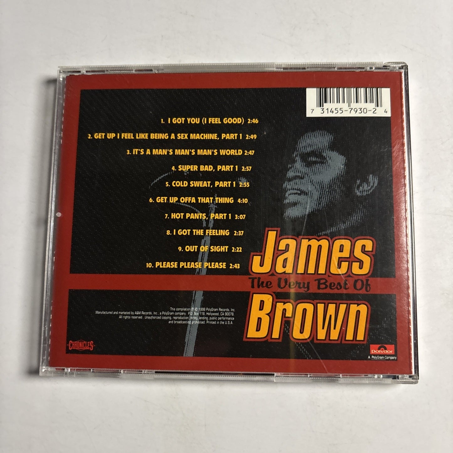 James Brown – The Very Best Of James Brown (CD, 1998) US 31455 7930-2