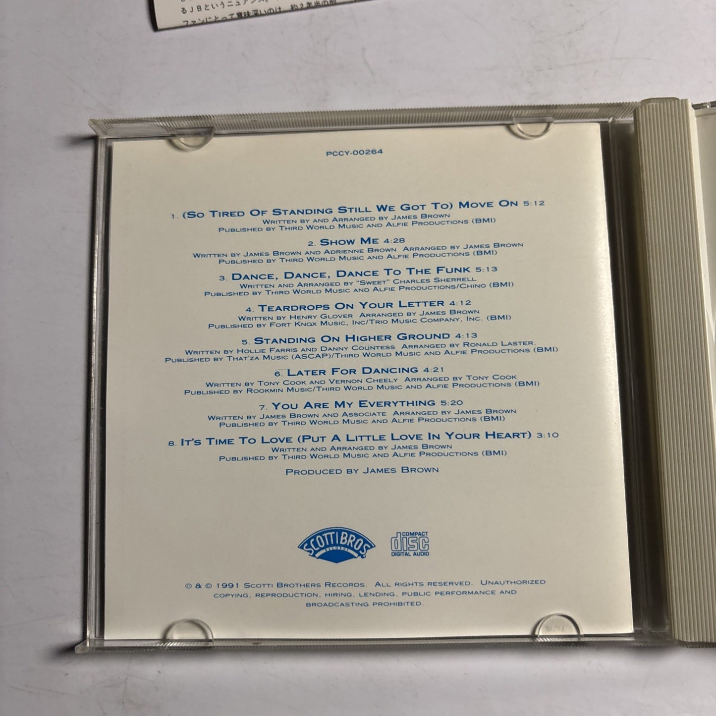 James Brown – Love Over-Due (CD, 1991) Japan PCCY-00264