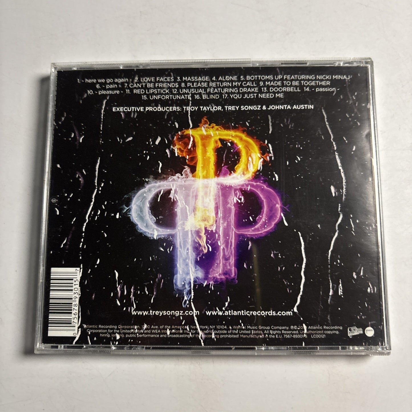 Trey Songz – Passion, Pain & Pleasure (CD, 2010) US 524539-2