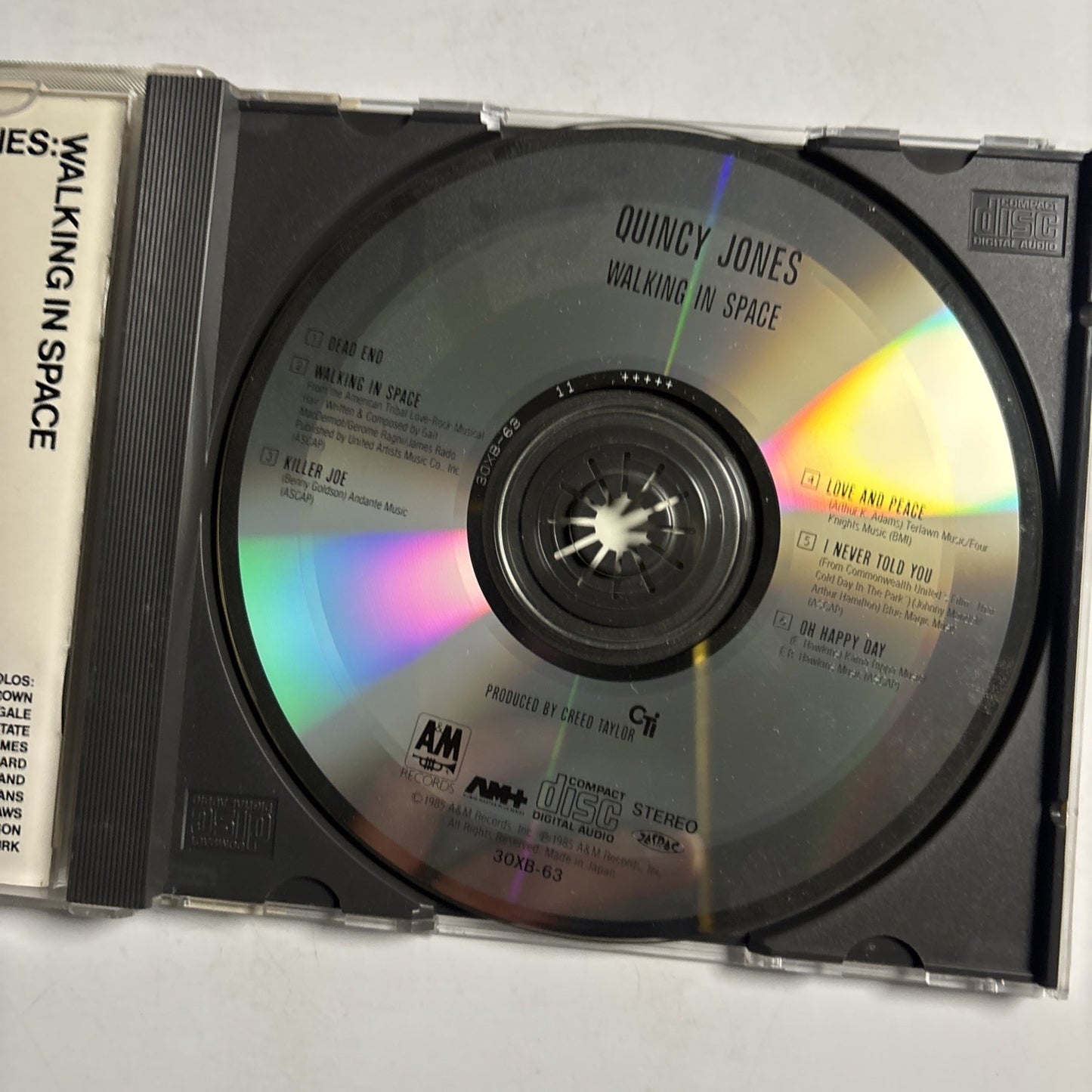 Quincy Jones – Walking In Space (CD, 1986) Japan obi 30XB-63