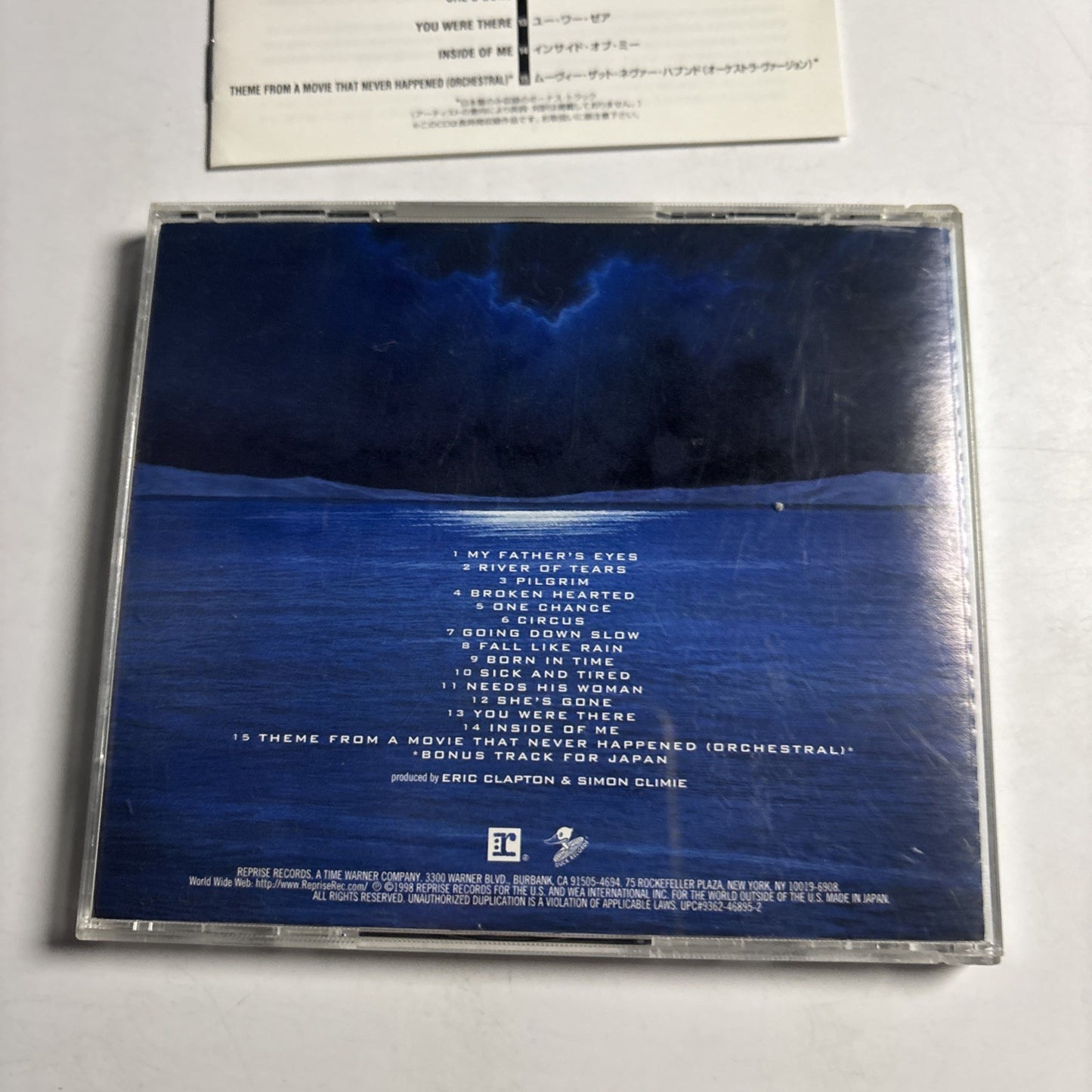 Eric Clapton – Pilgrim  (CD, 1998) Japan WPCR-1400