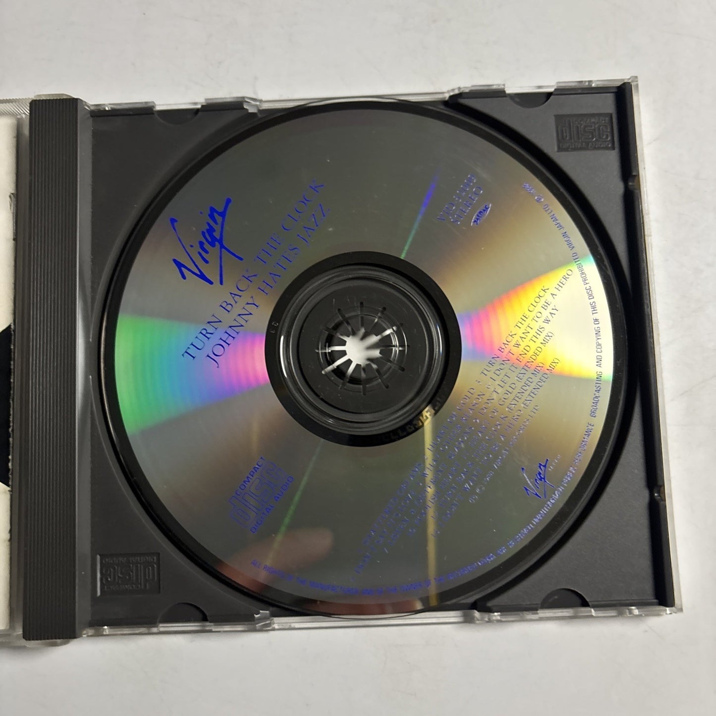 Johnny Hates Jazz – Turn Back The Clock (CD, 1988) Japan VJD-32009