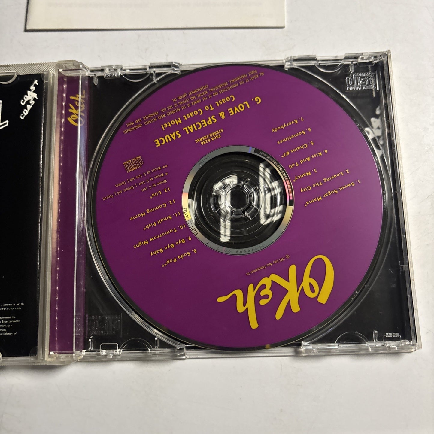 G. Love & Special Sauce – Coast To Coast Motel (CD, 1995)  Japan ESCA 6288