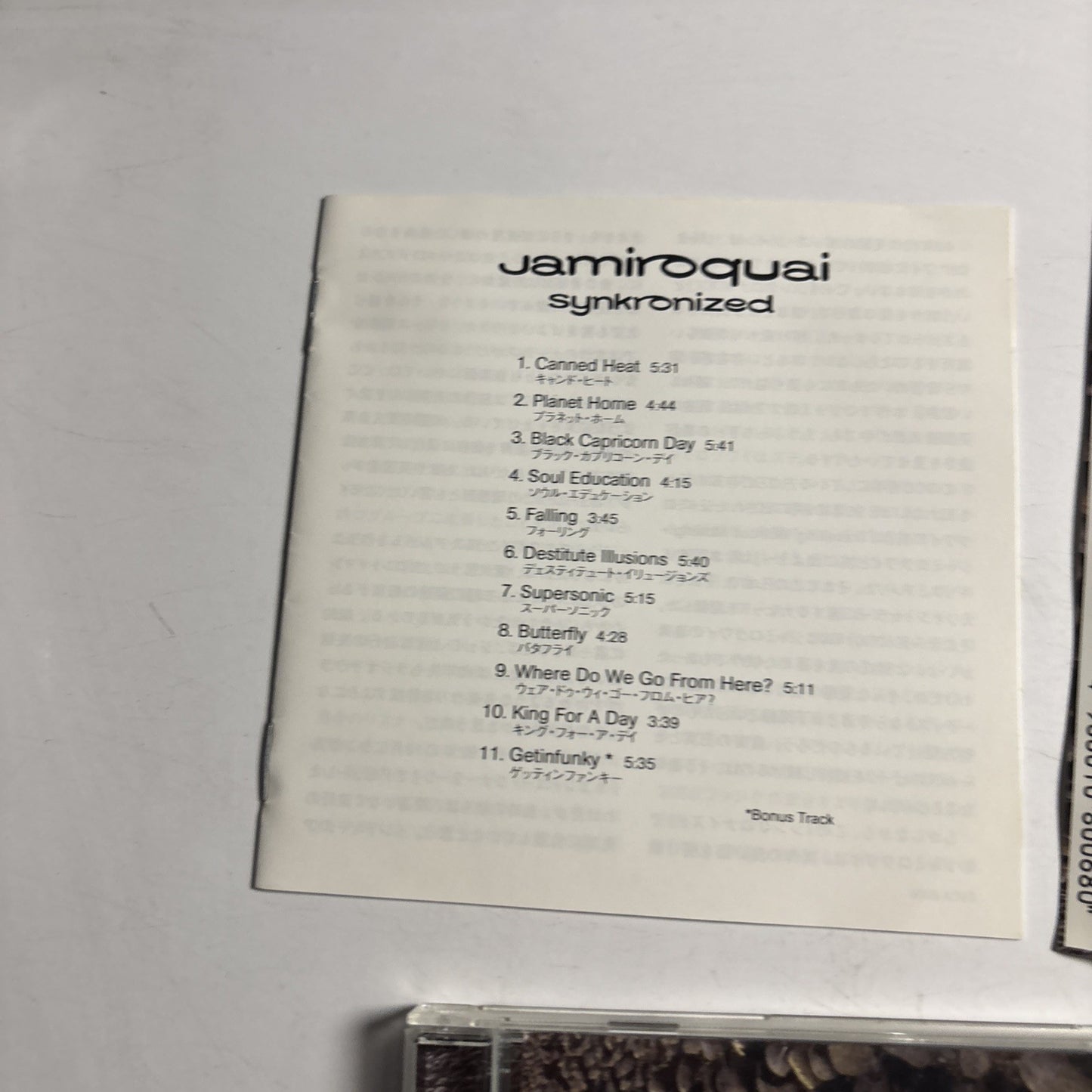 Jamiroquai – Synkronized  (CD, 1999) Japan obi ESCA 8006