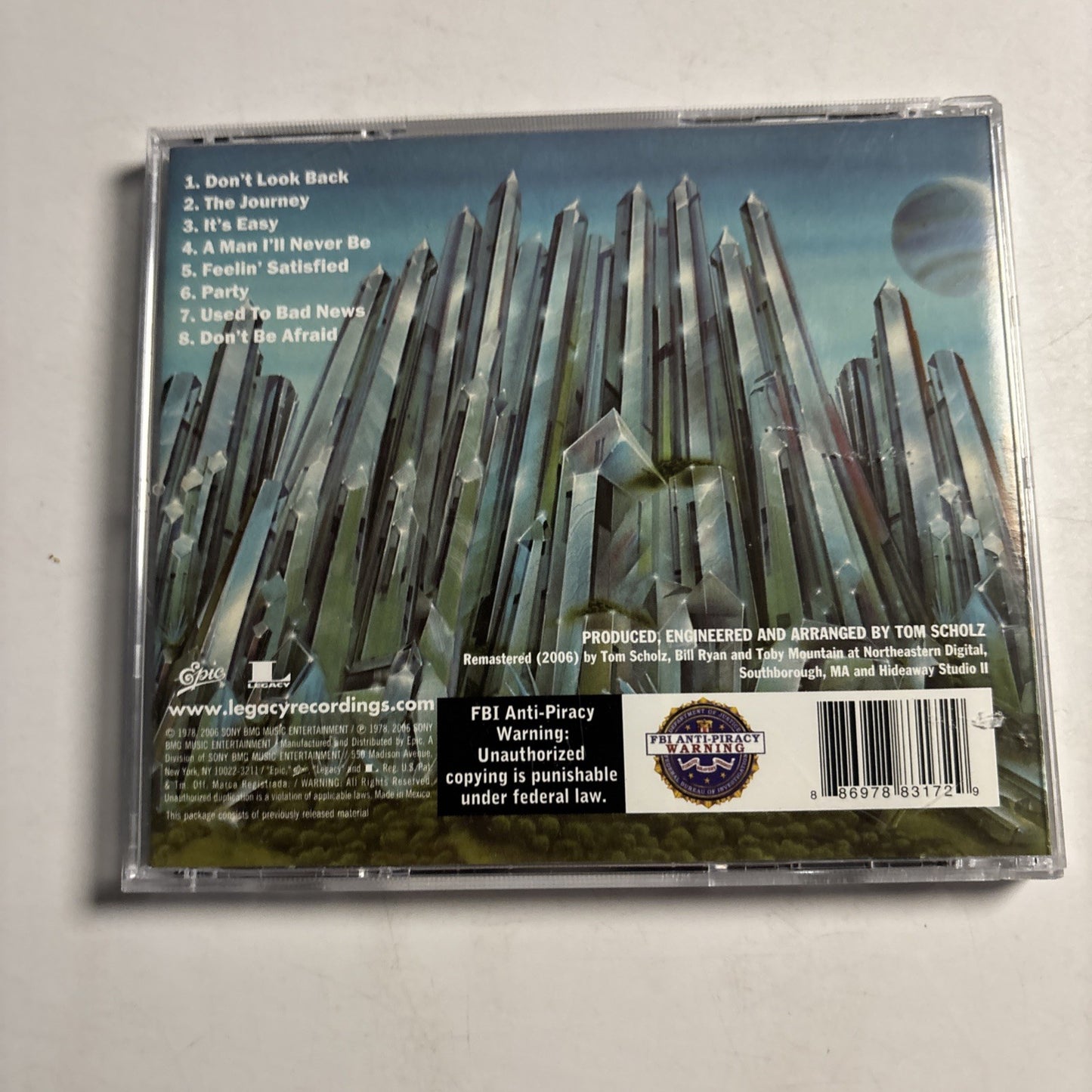 Boston – Don't Look Back (CD, 2006) US 88697 88317 2