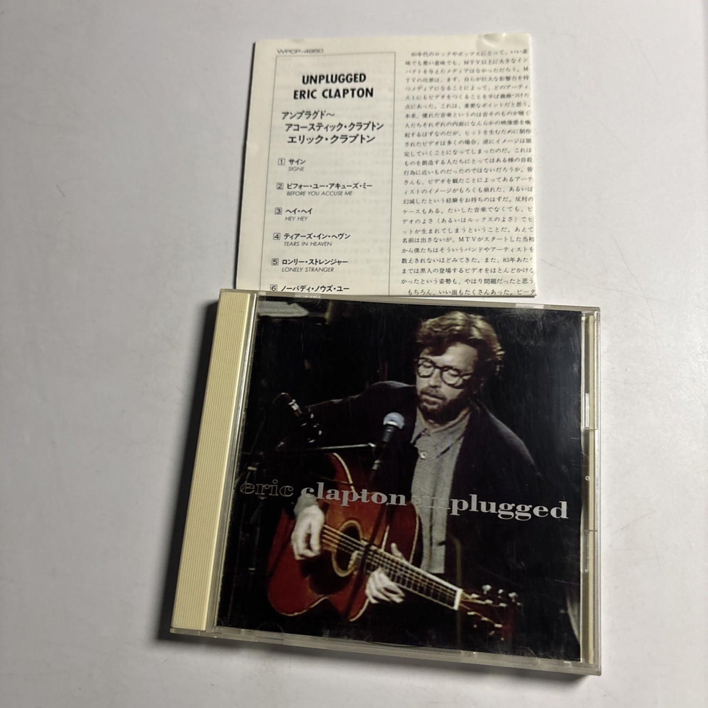 Eric Clapton – Unplugged  (CD, 1992) Japan WPCP-4950
