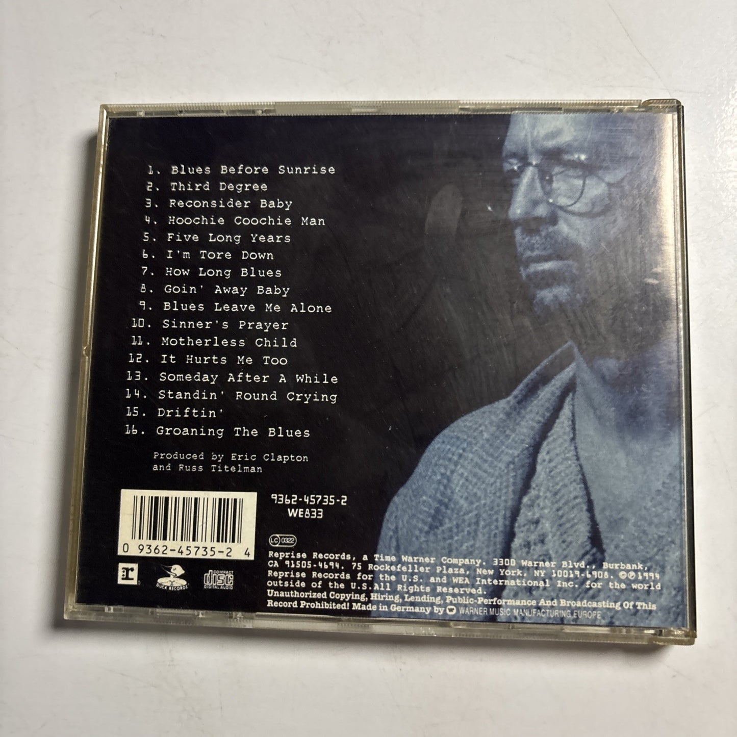 Eric Clapton – From The Cradle (CD, 2012) Europe 9362-45735-2