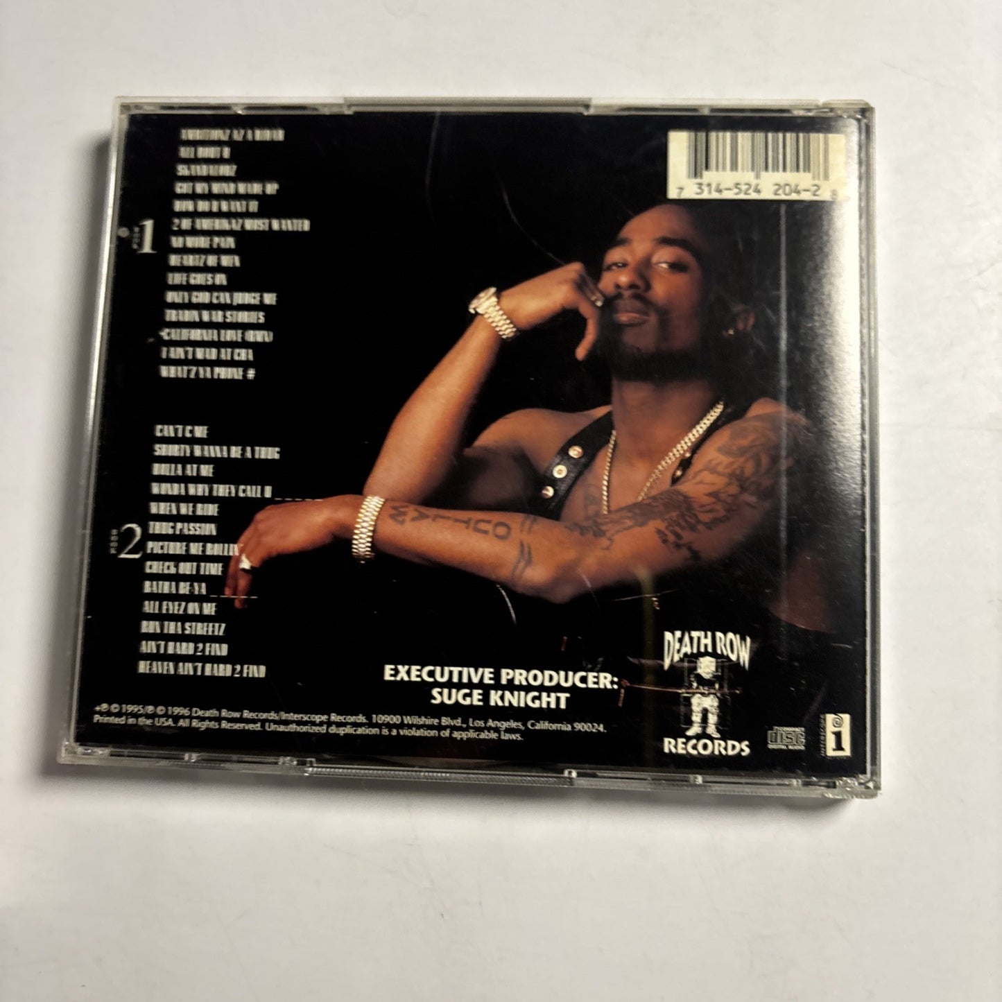 2Pac – All Eyez On Me (CD, 1996, 2-Disc) US 314-524 204-2