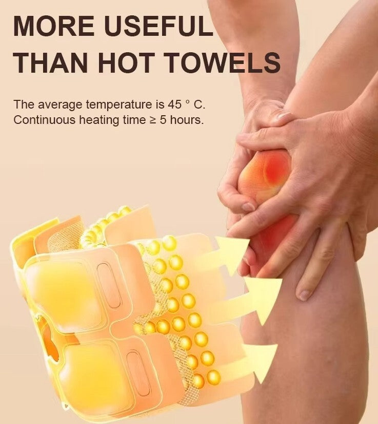 ThermiKind Knee Heat Comfort Wrap – Elastic Heat Patch (No Adhesive) 3 Pack