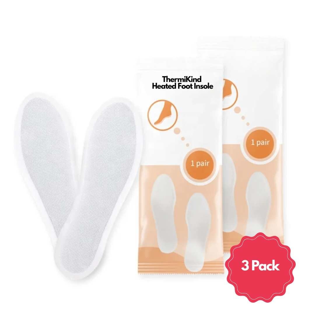 ThermiKind Heated Comfort Insoles 10 Hour Herbal Foot Warmers | Shoe Inserts