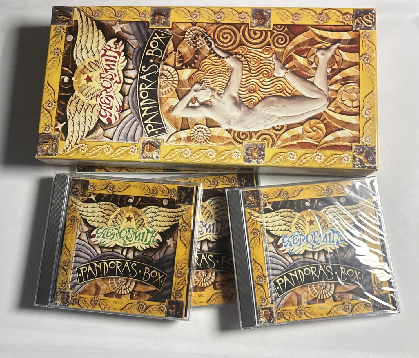 Aerosmith – Pandora's Box (CD, 2002, 3-Disc) Japan Srcs-5737-9 Sticker