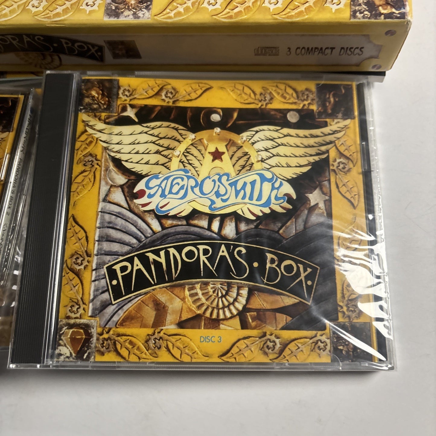 Aerosmith – Pandora's Box (CD, 2002, 3-Disc) Japan Srcs-5737-9 Sticker