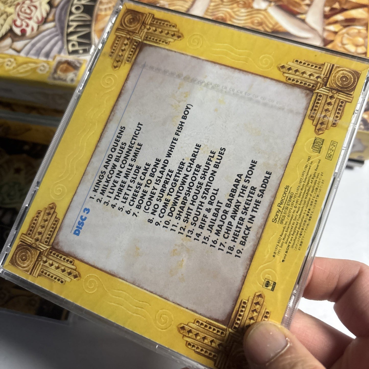 Aerosmith – Pandora's Box (CD, 2002, 3-Disc) Japan Srcs-5737-9 Sticker