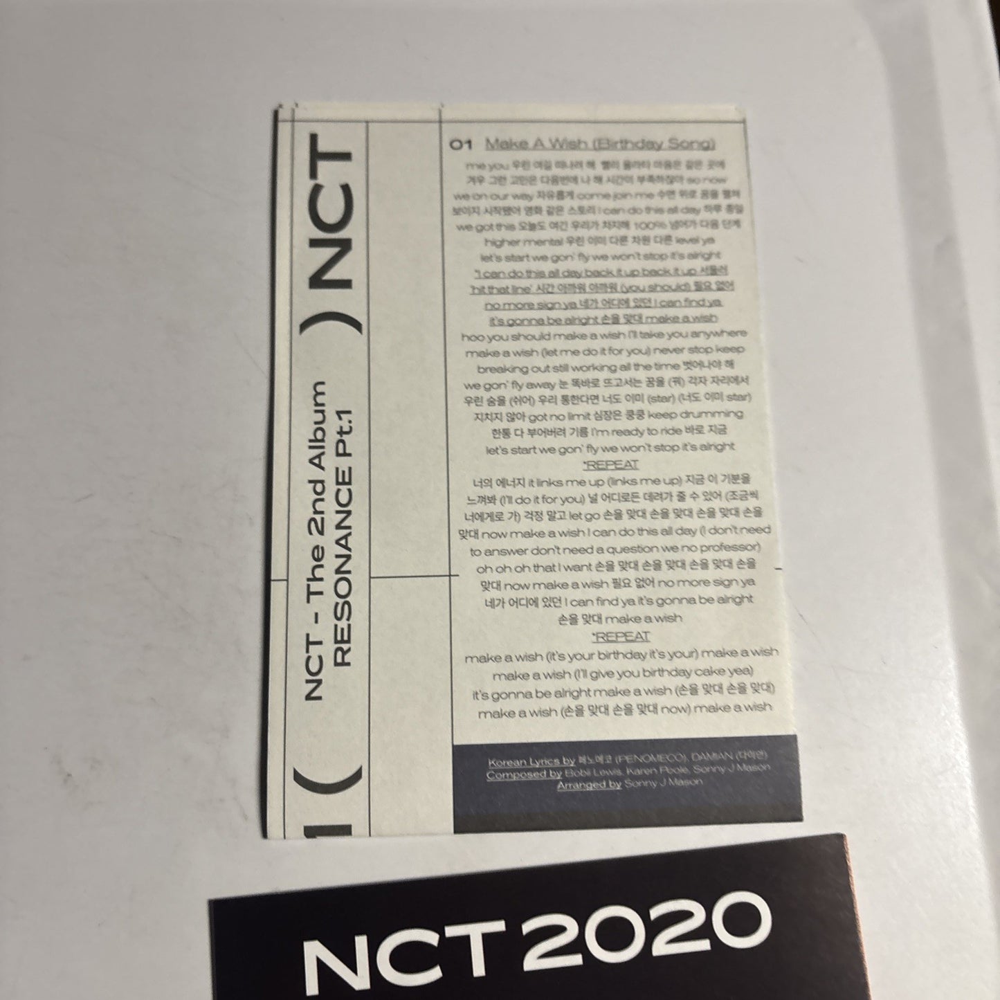 Nct - Nct2020: Resonance, Pt. 1 (CD, 2020) Korea Smk-1182
