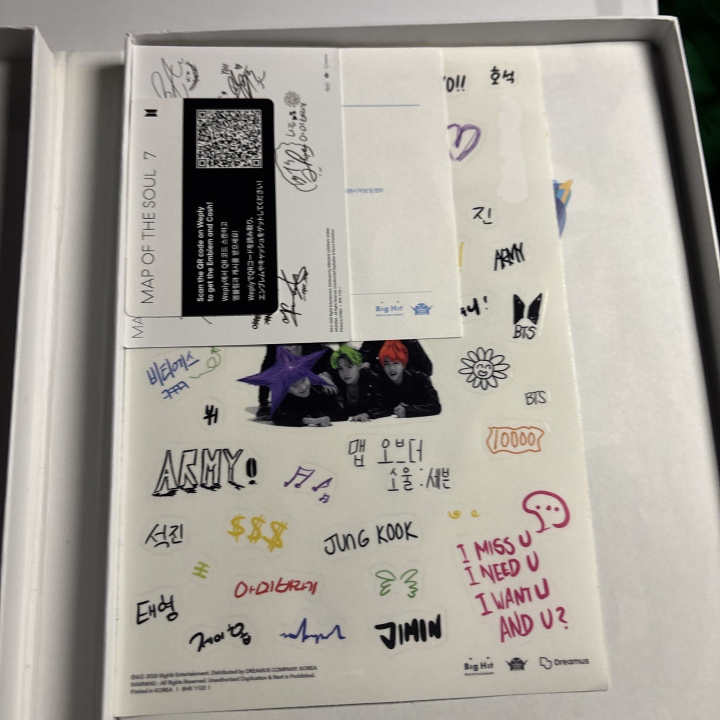 BTS – Map Of The Soul: 7 Version 4 (CD, 2020) Korea Bhk-1122