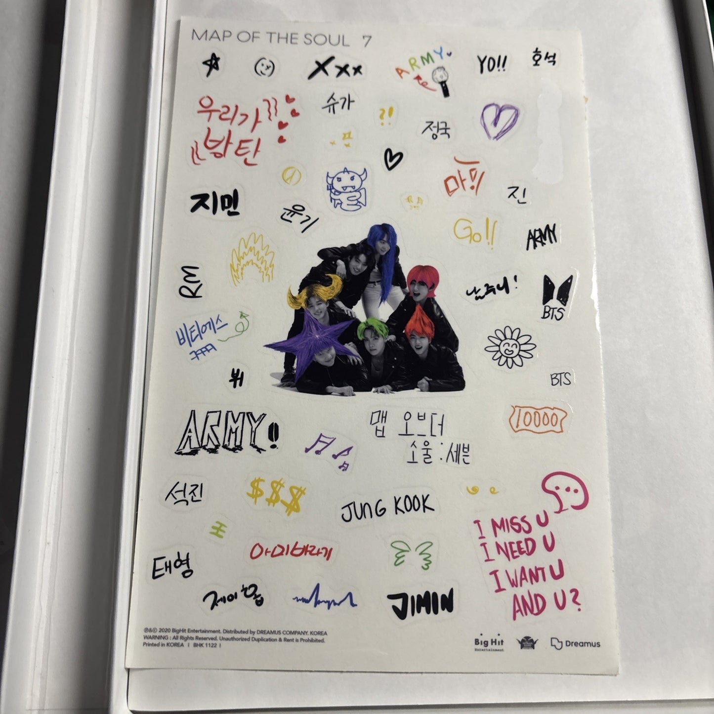 BTS – Map Of The Soul: 7 Version 4 (CD, 2020) Korea Bhk-1122