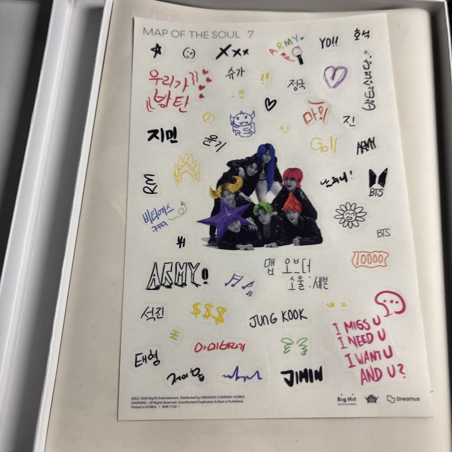 Map of the Soul: 7 Version 04 by BTS (CD, 2020) Korea Bhk-1122