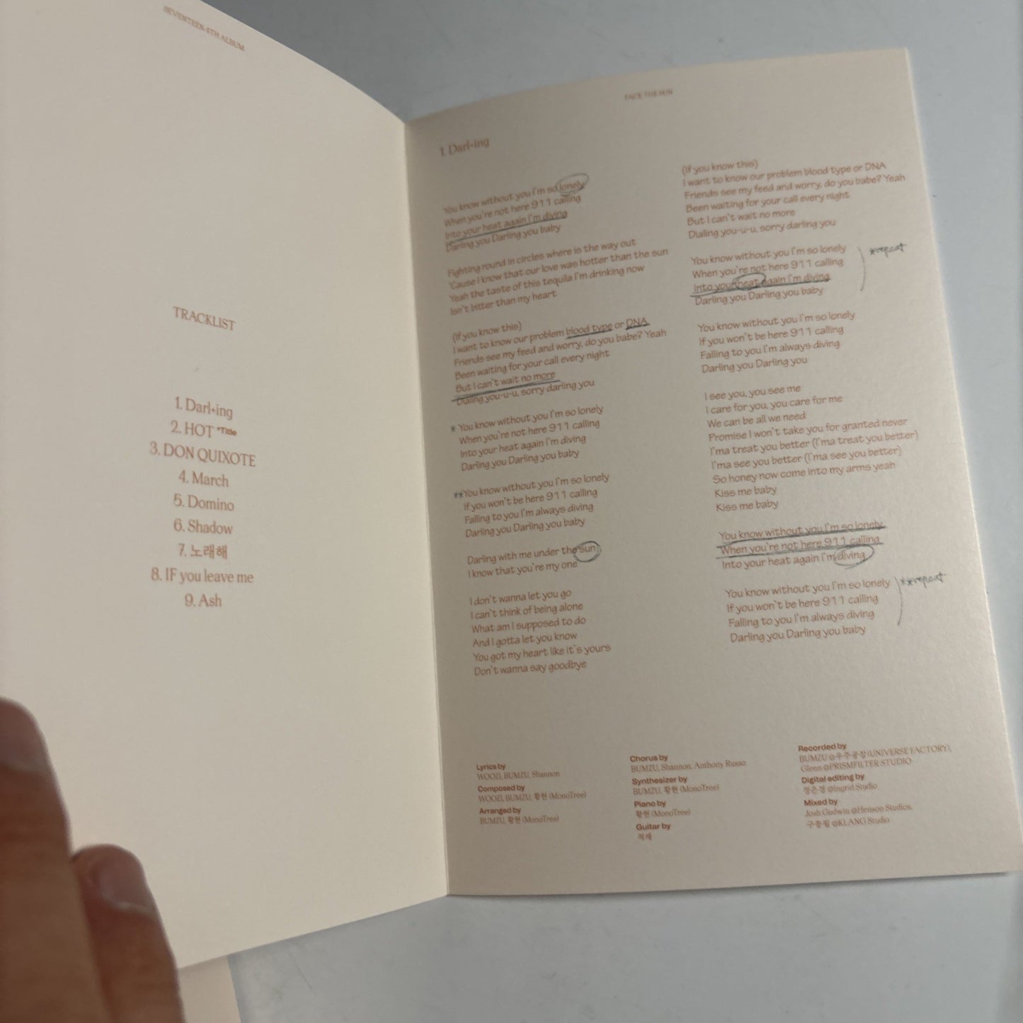 Seventeen – 4th Album: Face the Sun (CARAT ver.) (CD 2022) Korea PhotoBook