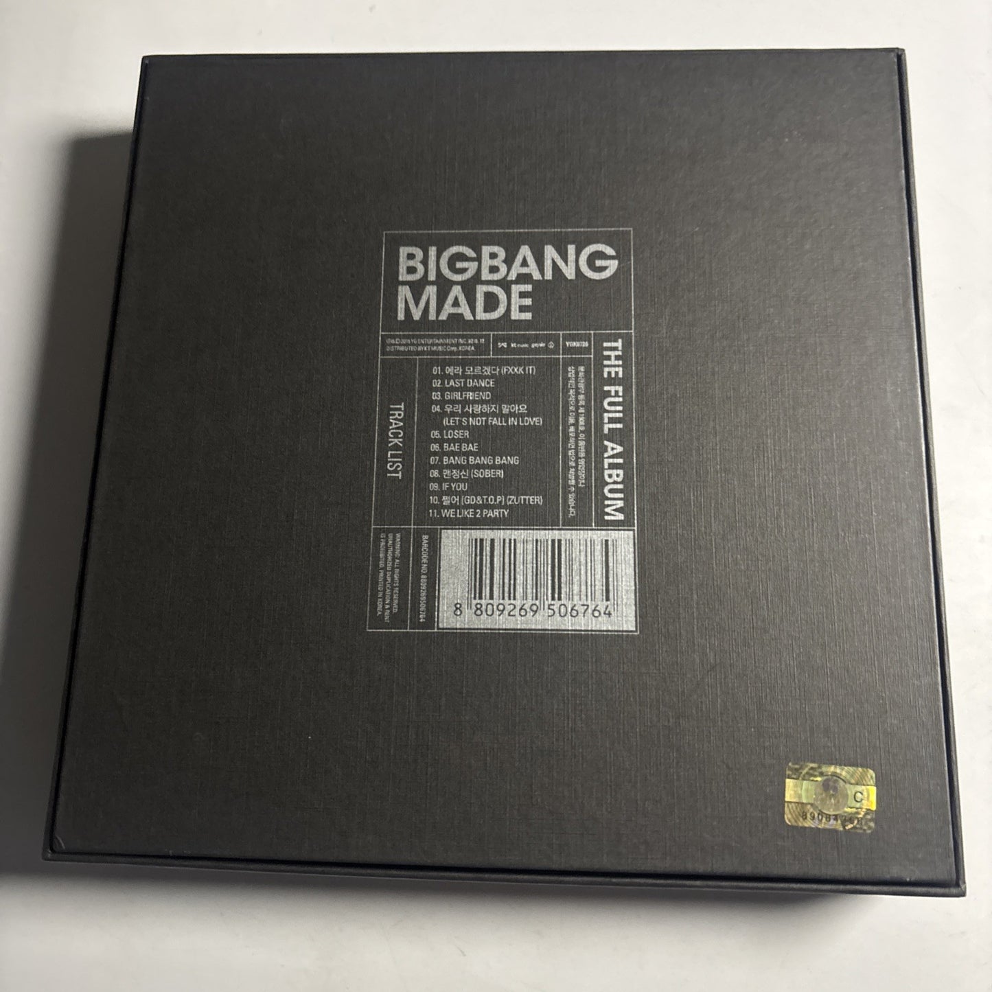 Big Bang – Made The Full Album (CD, 2016) Korea Ygk0726