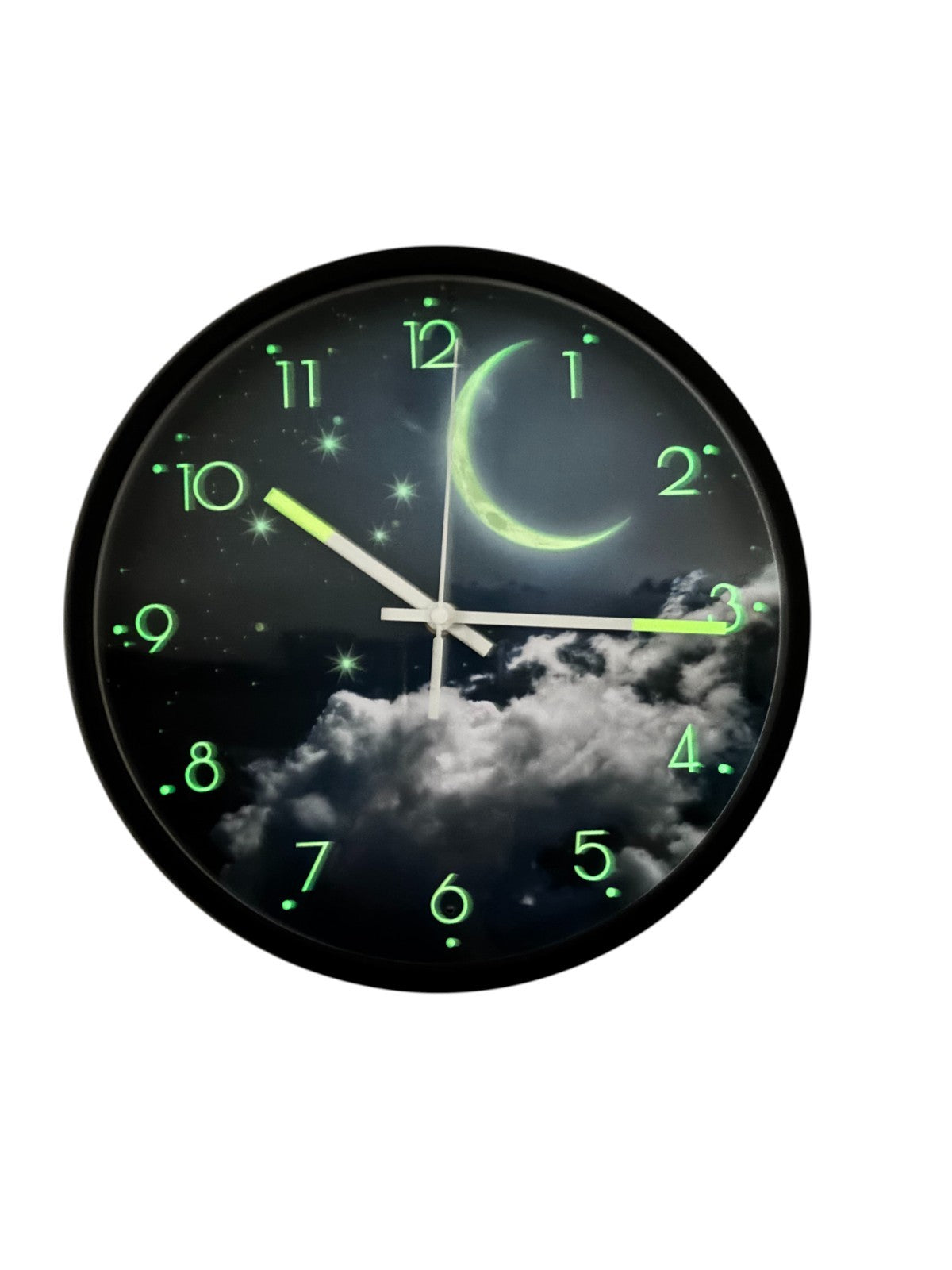 Australian Southern Cross Night Light 30cm Wall Clock – Sound-Activated, Silent, Battery-Operated
