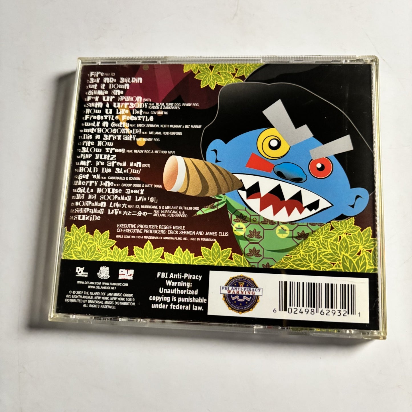 Redman – Red Gone Wild: Thee Album (CD, 2007) US B0003309-02