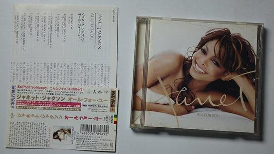 Janet Jackson – All For You (CD, 2001) Japan OBI BONUS TRACK VJCP-68288
