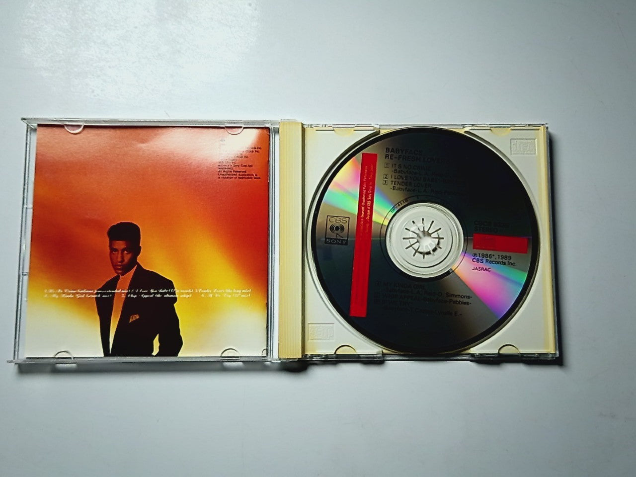 Babyface – Re-Fresh Lovers (CD, 1990) Japan CSCS 5339