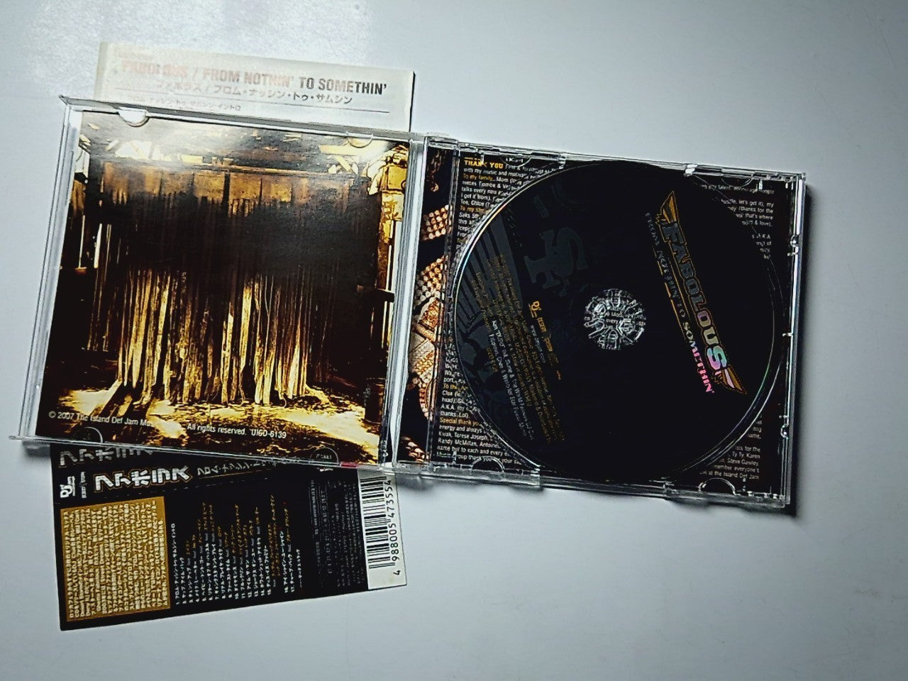 Fabolous – From Nothin' To Somethin' (CD, 2007) Japan obi UICD-6139