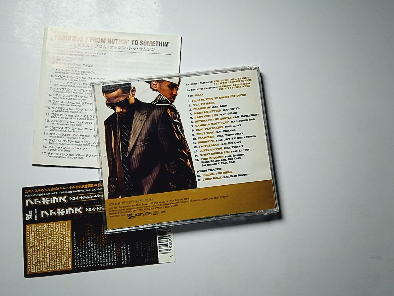 Fabolous – From Nothin' To Somethin' (CD, 2007) Japan obi UICD-6139