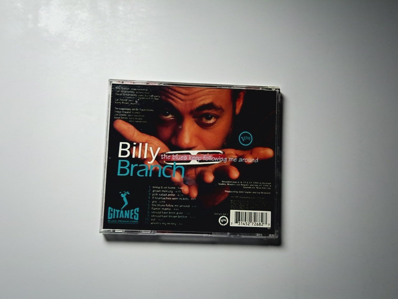 Billy Branch – The Blues Keep Following Me Around (CD, 1995) UK, Europe & US