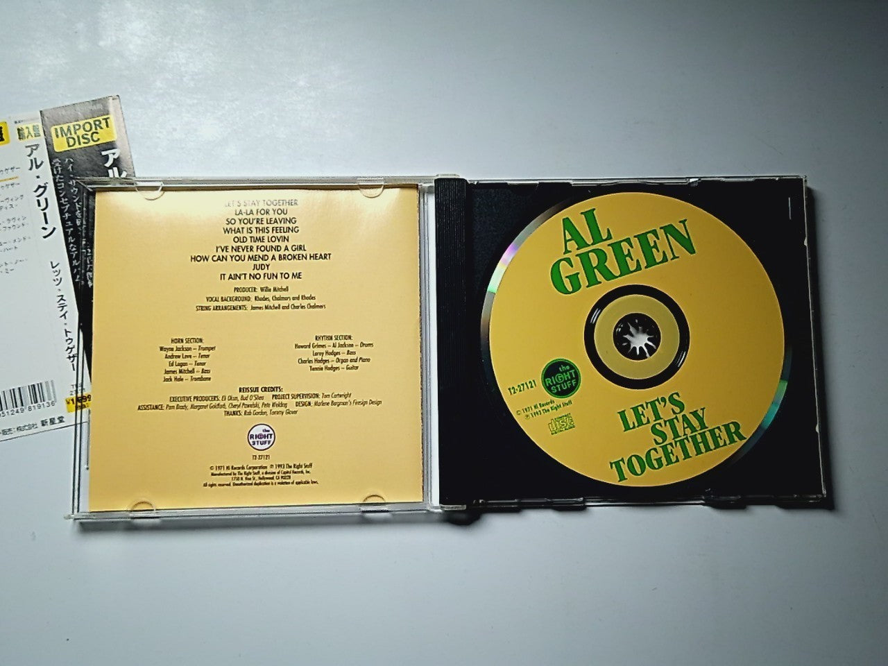 Al Green – Let's Stay Together (CD, 1993) US 7243-8-27121-2-1