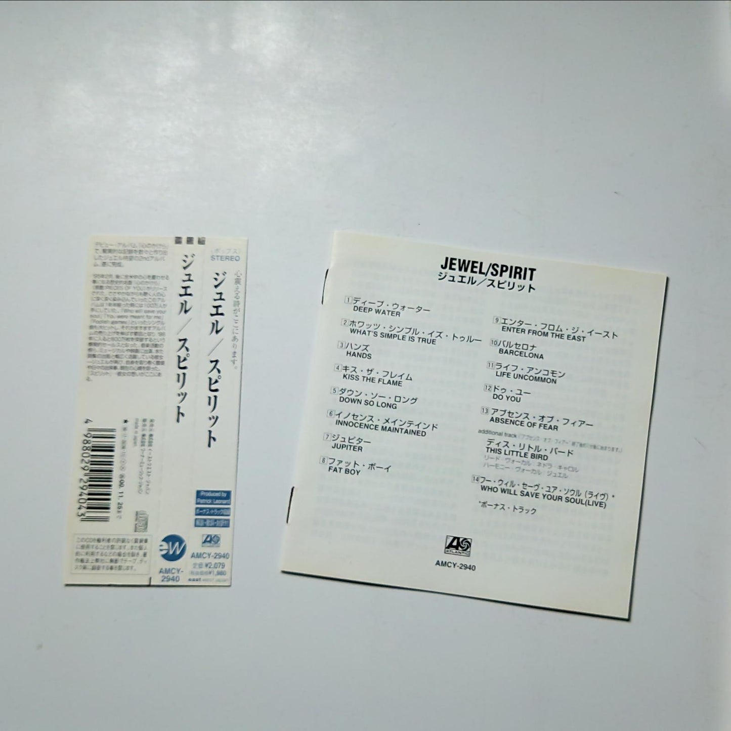 Jewel – Spirit  (CD, 1998) Japan Bonus Track obi AMCY-2940