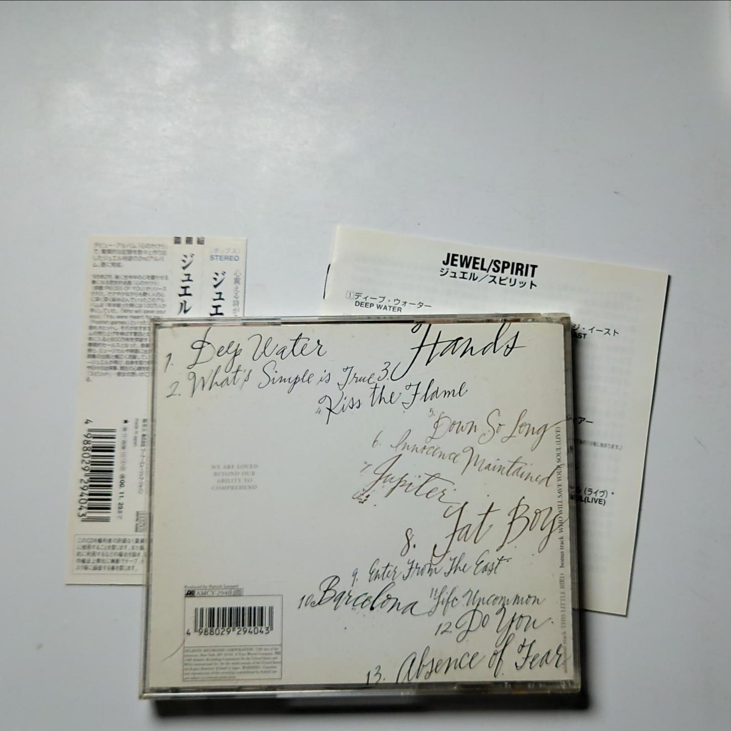 Jewel – Spirit  (CD, 1998) Japan Bonus Track obi AMCY-2940