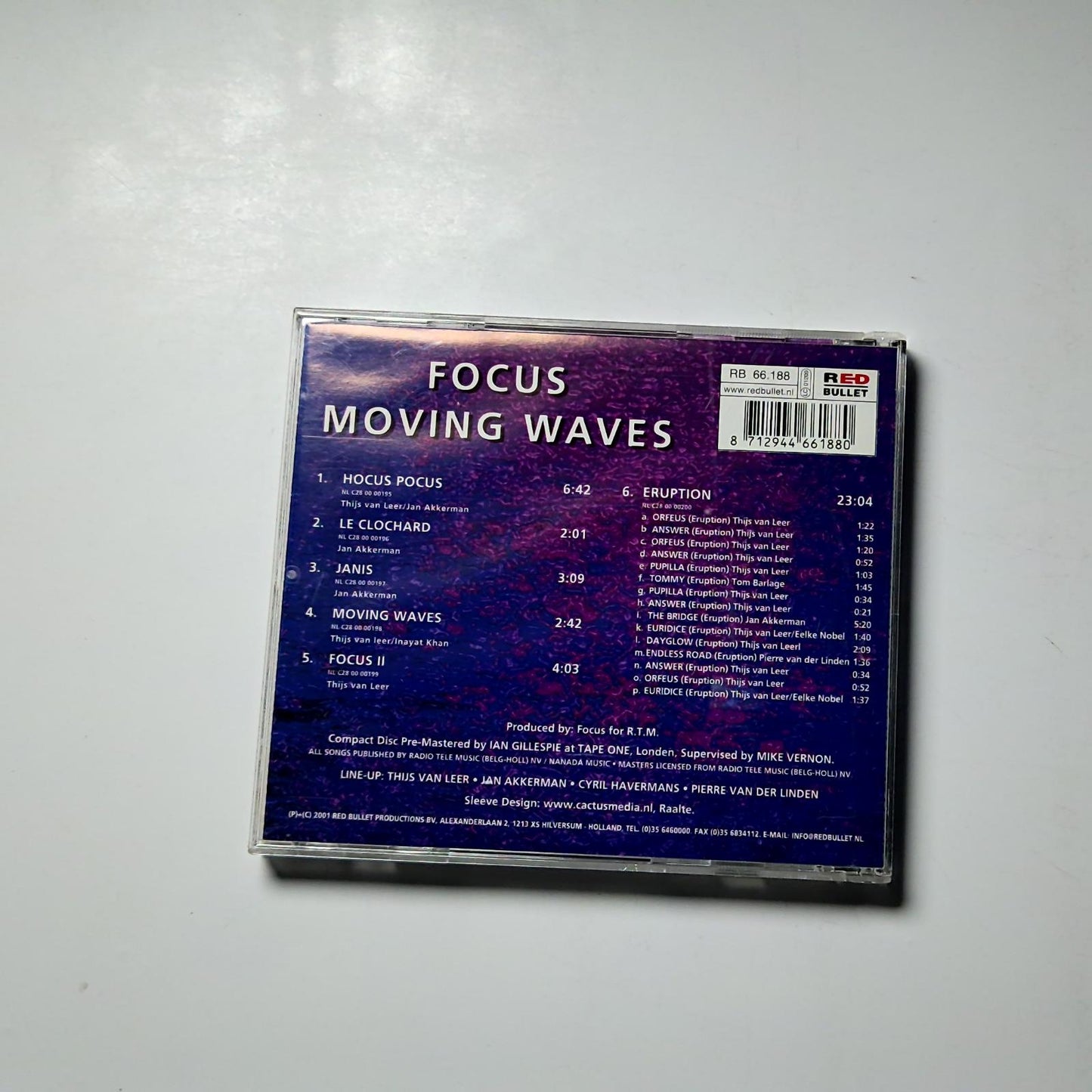 Focus – Moving Waves (CD, 2001) Netherlands RB 66.188