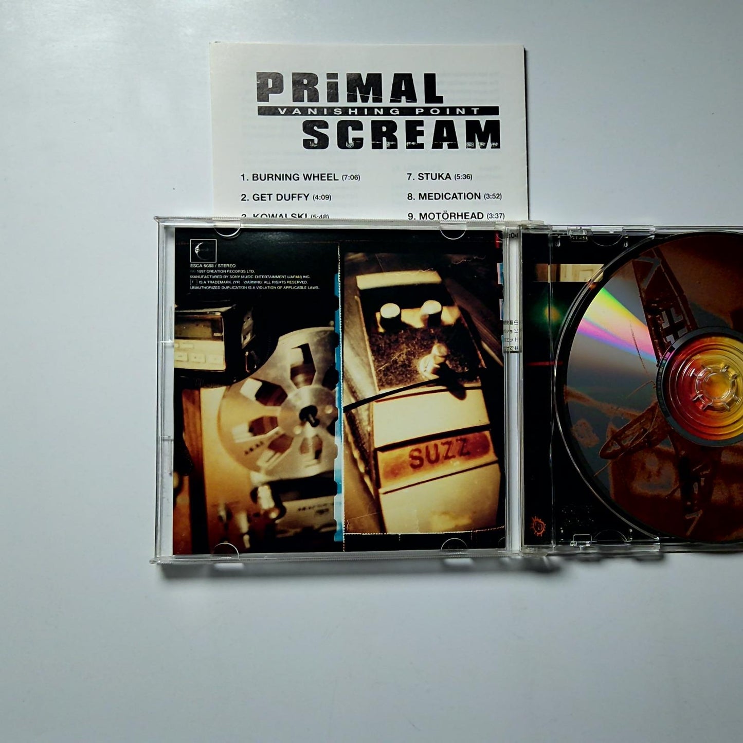 Primal Scream – Vanishing Point (CD, 1997) Japan Bonus Track ESCA 6688