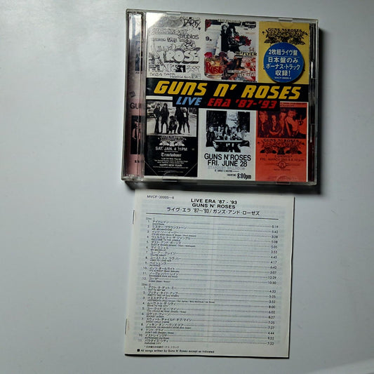 Guns N' Roses – Live Era '87-'93 (CD, 1999) Japan Bonus Track MVCF-30005~6