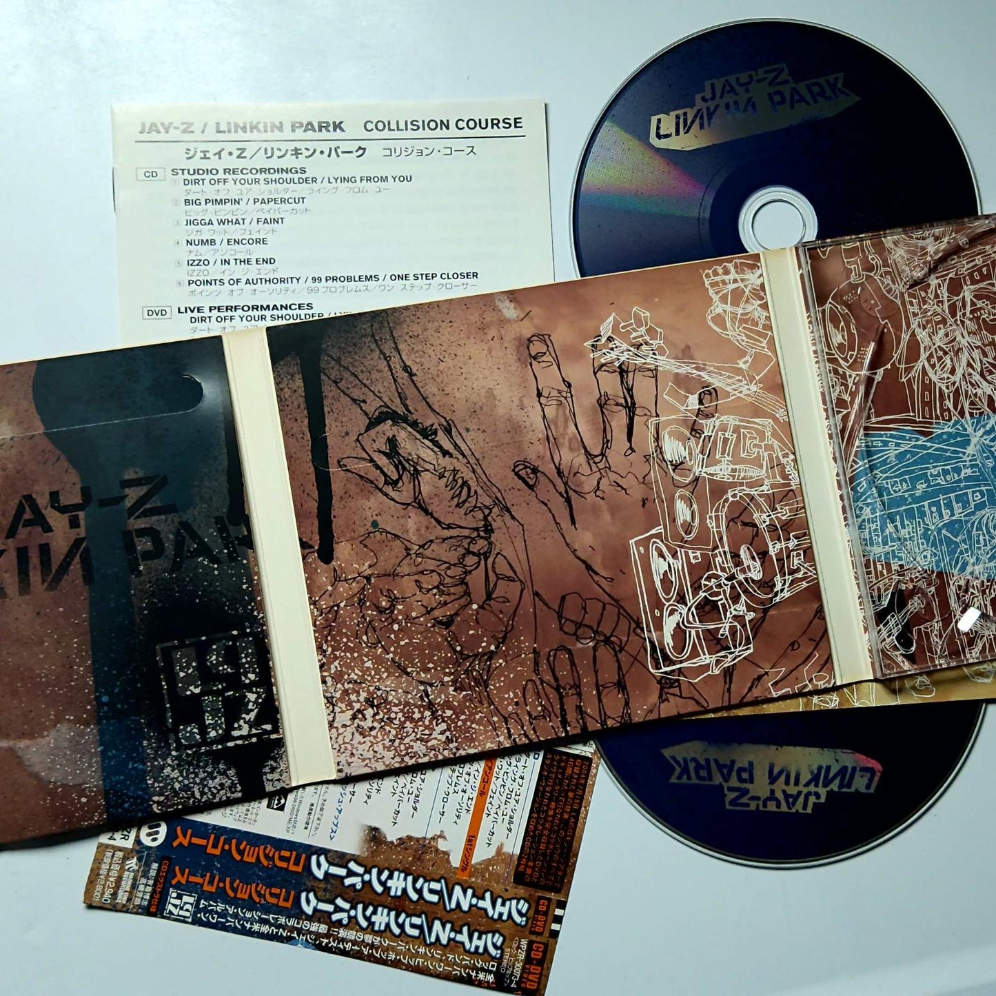Jay-Z, Linkin Park – Collision Course (CD + DVD, 2004) Japan Obi WPZR-30073/4