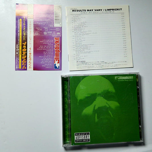 Limp Bizkit – Results May Vary (CD + DVD, 2003) Japan Bonus Track obi UICS-9014