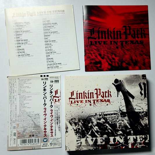Linkin Park – Live In Texas (CD, 2003) Japan DVD Obi WPZR-30036, 30037