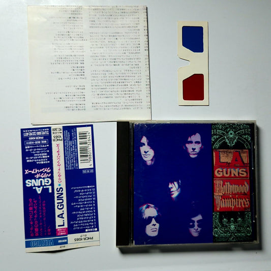 L.A. Guns – Hollywood Vampires (CD, 1991) Japan obi 3D Glasses PHCR-1085