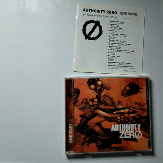Authority Zero – Andiamo (CD, 2004) Japan Bonus Track Obi WPCR-11853
