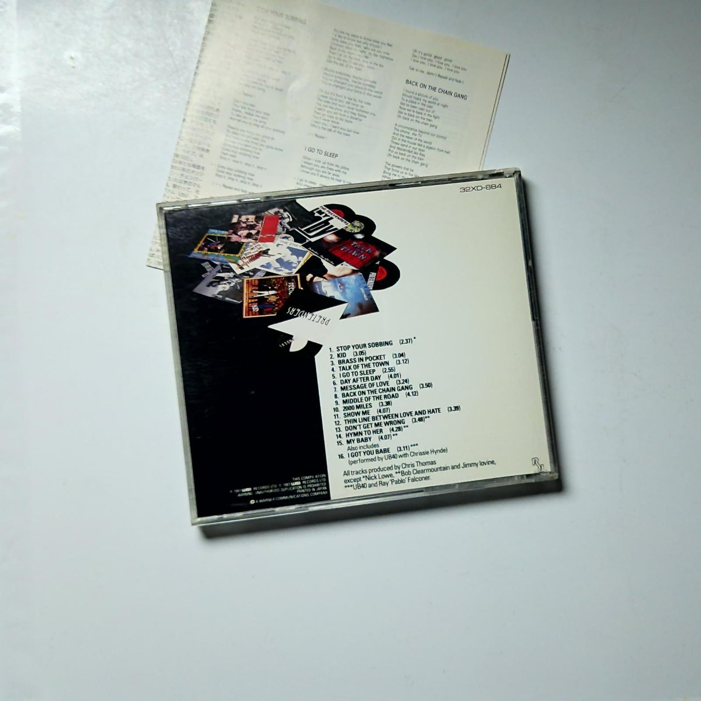 The Pretenders – The Singles (CD, 1987) Japan 32XD-884