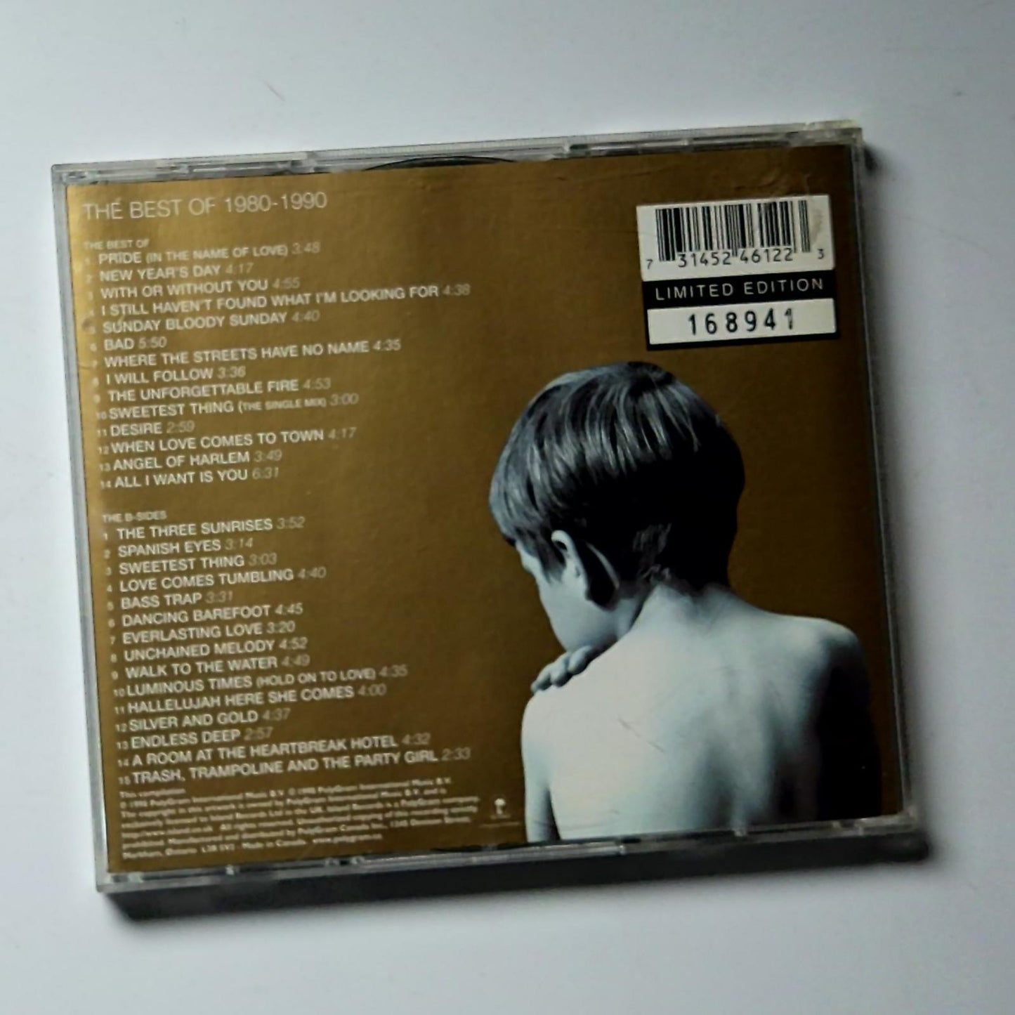 U2 – The Best Of 1980-1990 & B-Sides (CD, 1998)  Europe Limited Edition 524612-2