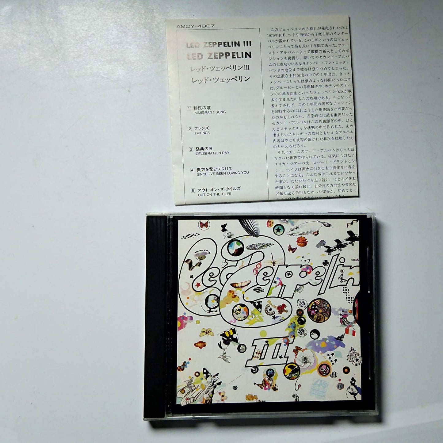 Led Zeppelin – Led Zeppelin III (CD, 1995) Japan AMCY-4007