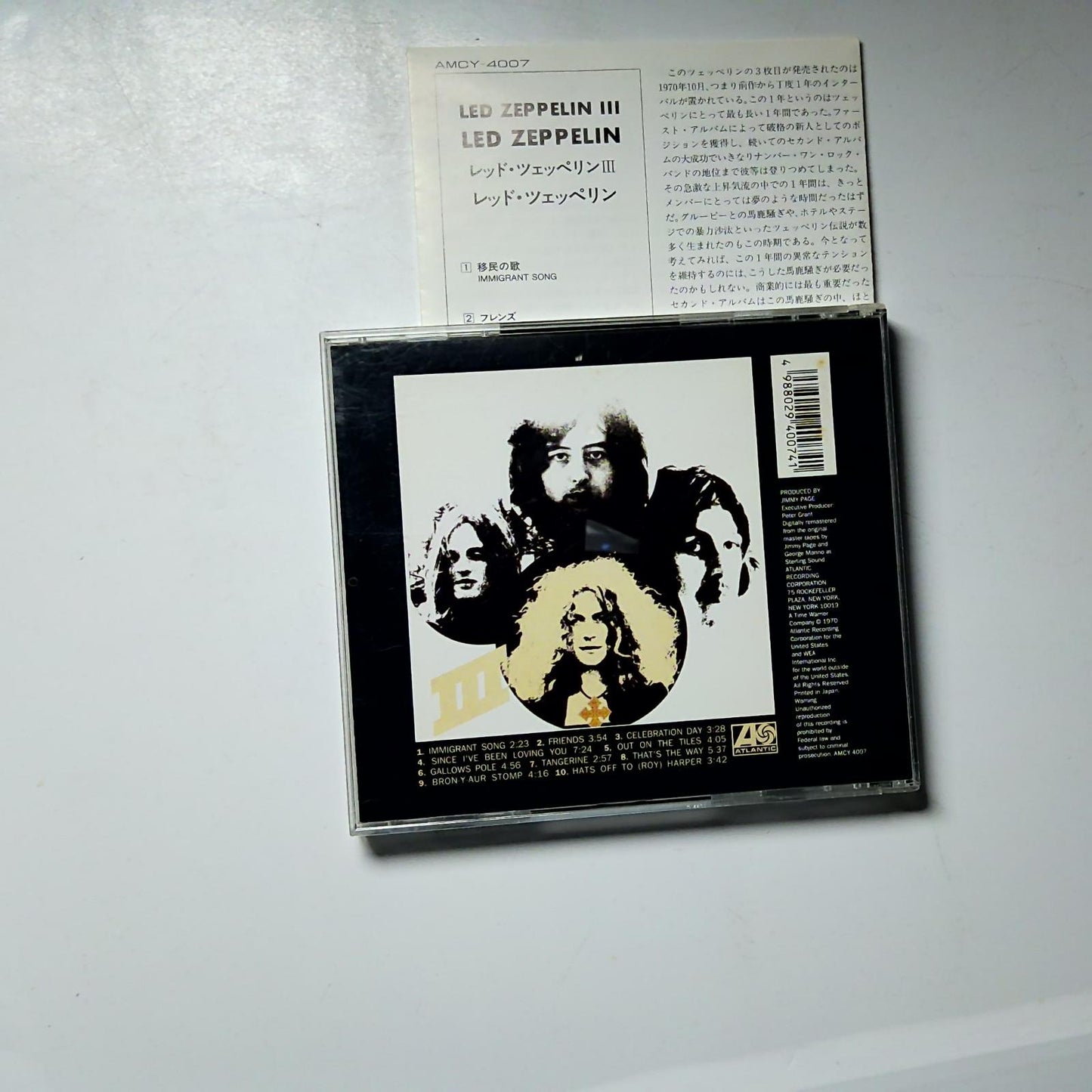 Led Zeppelin – Led Zeppelin III (CD, 1995) Japan AMCY-4007
