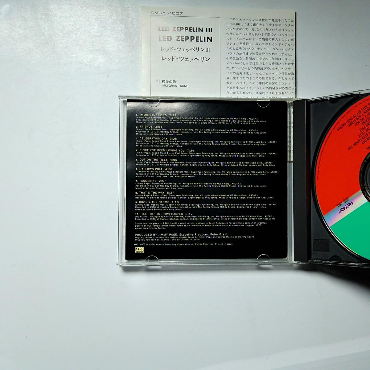 Led Zeppelin Retroactive Led Zeppelin – Led Zeppelin III (CD, 1995) Japan AMCY-4007 – Retro Unit