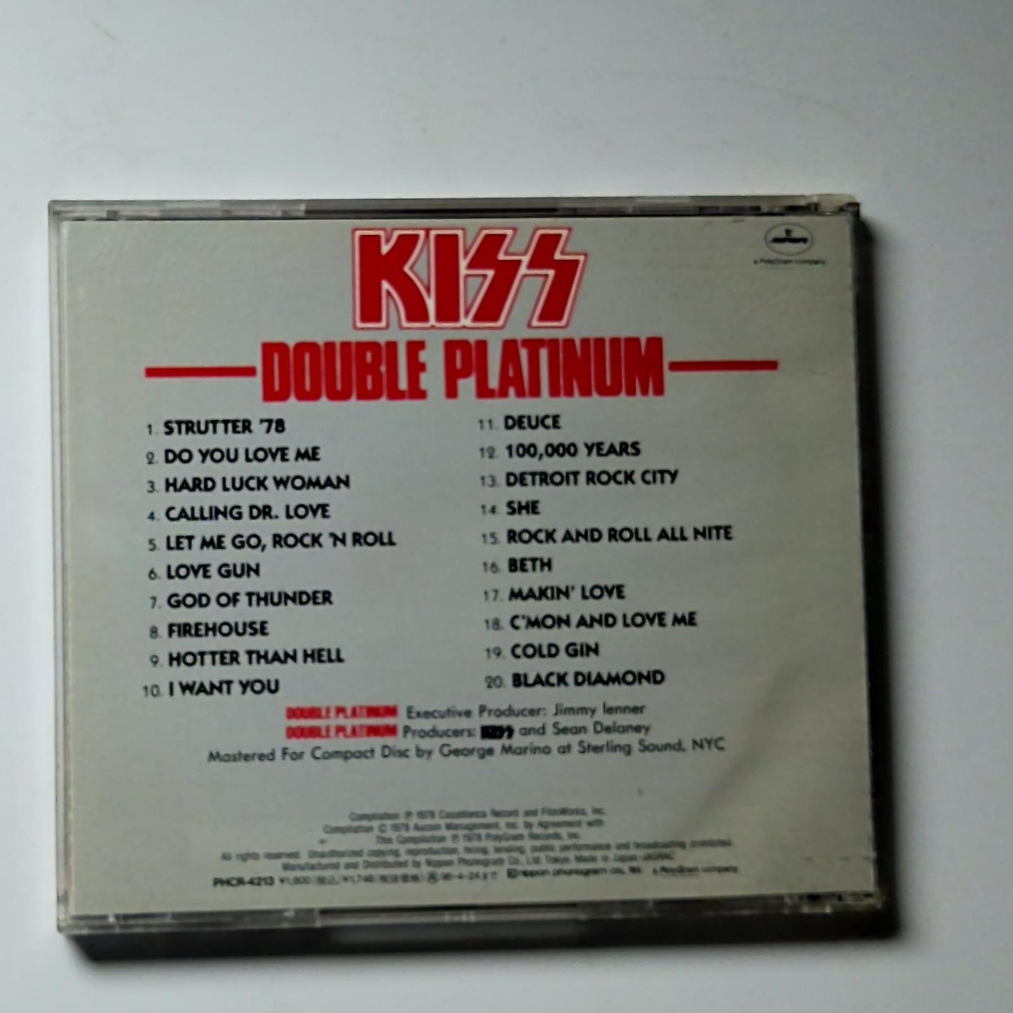 Kiss – Double Platinum (CD, 1994) Japan PHCR-4213